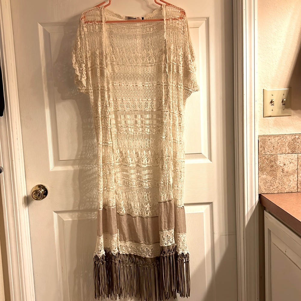 Lace & Fringe Kimono